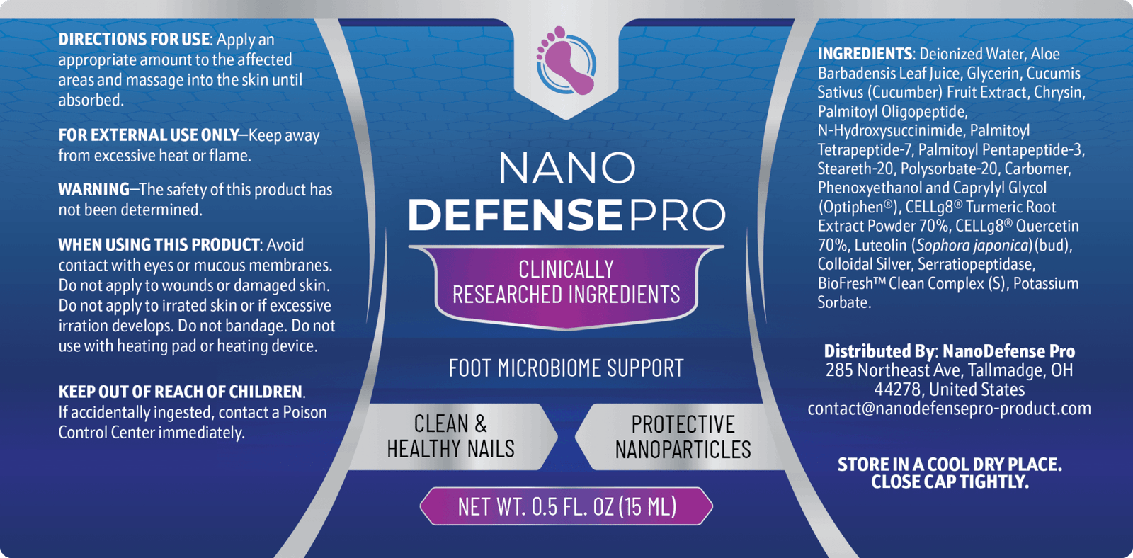 Nano Defense Pro Label